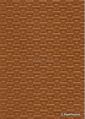 Embossed Mosaic Large Copper Pearlescent, A4 handmade recycled paper | PaperSource