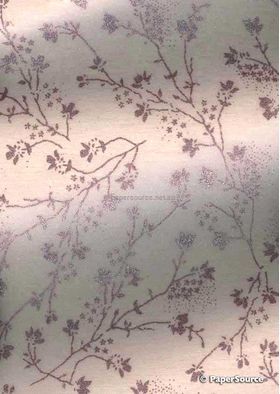 Chiffon Blossom | Pink Chiffon with Ruby Screen Print-curled | PaperSource