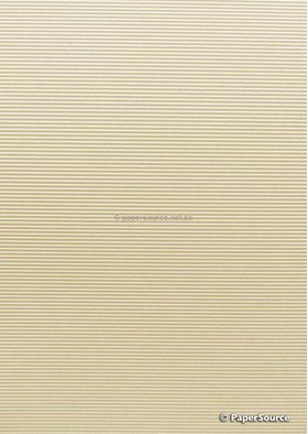 Corrugated | Ivory Matte, fine ribbed, smooth on reverse, 280gsm Card | PaperSource