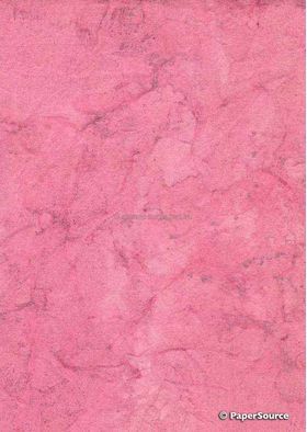 Batik Metallic | Pink with Silver 200gsm Handmade Recycled A4 card | PaperSource