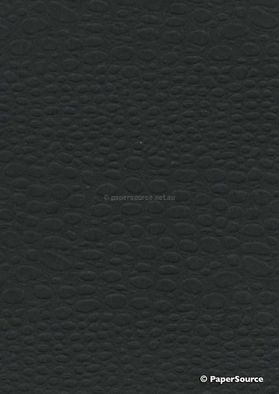 Leather Lugarno Crocodile Black Sheen Embossed Faux Leather Handmade Recycled paper | PaperSource