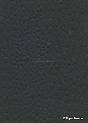 Leather Lugarno Crocodile Black Sheen Embossed Faux Leather Handmade Recycled paper | PaperSource