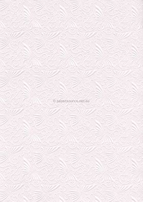 Embossed Oriental Butterfly Ice Pink Pearlescent A4 handmade, recycled paper | PaperSource