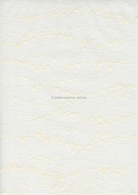 Vellum Patterned | Bubbles, a white pattern on Transparent A4 112gsm paper. Also known as Trace, Translucent or Tracing paper, Parchment or Pergamano. | PaperSource