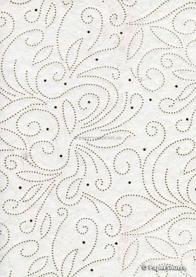 Colourific | Neutral Colours, Precious Metals 20 sheets of A5 size, white, ivory, beige, brown and black themed handmade recycled, silk and cotton papers | PaperSource