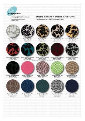 Flocked Suede Assorted Patterns and Colours - Clearance pack, Handmade Recycled paper | PaperSource