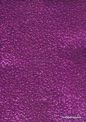 Embossed Foil Pebble Magenta Foil on Magenta Pink Matte Cotton A4 handmade recycled paper