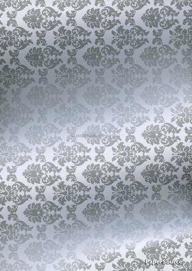 Patterned | Enchantment Designer paper Silver print on White, 120gsm paper | PaperSource