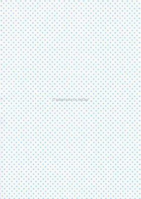 Patterned | Polka Dots Designer paper Baby Blue print on Stardream Crystal Pearlescent, 120gsm paper | PaperSource