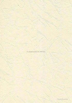 Embossed Leathercraft Ivory Matte A4 270gsm Laser Printable Card | PaperSource