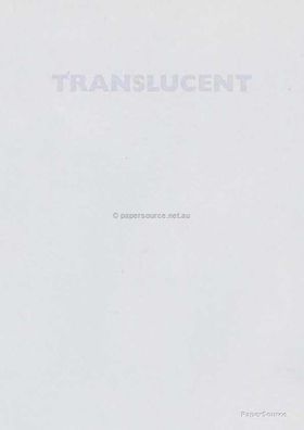 Vellum | Translucent Clear A4 112gsm paper. Also known as Trace, Translucent or Tracing paper, Parchment or Pergamano. | PaperSource