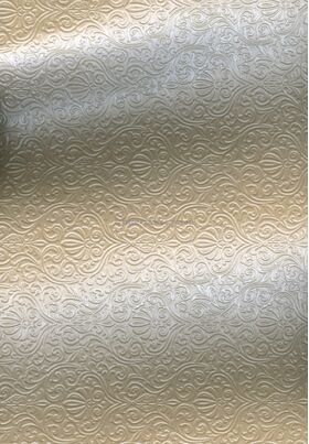 Embossed Eternity Champagne Pearlescent A4 1-sided handmade, deep ermbossed, recycled paper | PaperSource