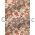 Chiyogami | Floral 53 Japanese handmade, screen printed paper with red, brown and cream floral pattern on tonal background - curled | PaperSource