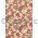 Chiyogami | Floral 53 Japanese handmade, screen printed paper with red, brown and cream floral pattern on tonal background | PaperSource