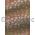 Chiffon Print | Camellia Chocolate Brown Chiffon with Pink and Green Flower Pattern outlined in Gold, A4 - curled | PaperSource