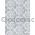 Flat Foil Crest | Silver Foil Damask pattern on White Matte Chiffon A4 | PaperSource