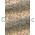 Chiffon Print | Rose Mink Brown Chiffon with Ivory and Brown Floral pattern outlined in Gold Glitter, A4 - curled | PaperSource