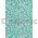 Chiffon Print | Glam Aqua Green Chiffon with White and Gold Glitter floral and paisley pattern, A4 | PaperSource