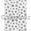 Flat Foil Snowflake | White Chiffon with Black foiled Winter or Christmas pattern, A4 | PaperSource