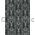 Chiffon Print | Peacock Black Chiffon with Silver Damask Feather pattern, A4 | PaperSource