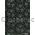 Chiffon Print | Bollywood Black Chiffon with Silver and Glitter Floral Print, A4 | PaperSource