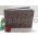 Journal A5 | Flocked Tulip with Black Tulip pattern on chocolate brown handmade paper. 50 blank smooth white pages with hard cover | PaperSource