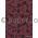 Suede Gothic Vine | Black Flocking on Deep Maroon Cotton, Handmade, Recycled A4 Paper | PaperSource