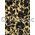 Chiffon Flock | Magnolia Gold Chiffon with Black Flocked Floral Print, A4 120gsm | PaperSource