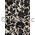Chiffon Flock | Magnolia Mink Pearl Chiffon with Black Flocked Floral Print, A4 120gsm | PaperSource