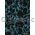 Chiffon Flock | Magnolia Teal Blue Chiffon with Black Flocked Floral Print, A4 120gsm | PaperSource