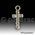 Diamante Cross T-062 with single row of crystal clear diamantes with a loop and flat on back. Perfect for Baptisms, Communions and other religious events.