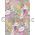 Japanese Chiyogami Luxe A4 Yuzen paper with fans and flowers on silver | PaperSource
