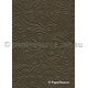 Embossed Stitched Bronze Chocolate Brown Pearlescent A4 handmade recycled paper | PaperSource