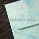 Envelope 160sq | Batik Light Blue with Silver 10pack 120gsm envelope | PaperSource