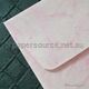 Envelope 160sq | Batik Light Pink with Silver 10pack 120gsm envelope | PaperSource